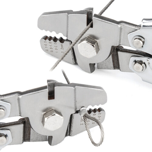 High Efficiency Wire Rope Crimping Pliers-Crimp pliers 1 wire 2