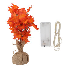 Árvore de bordo artificial iluminada com função de temporizador, decoração de outono para casa, material resistente à água e durável,
