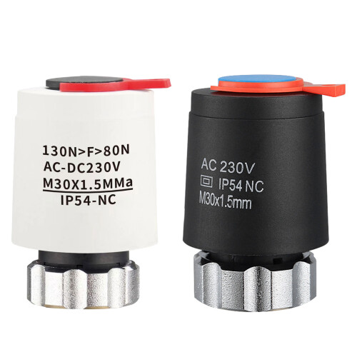 Intelligent Thermostat Actuator ABS Electric Actuator-White 1
