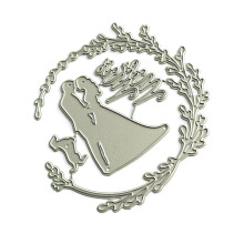 Bruiloft heer en mevrouw decoratieve gestanste metalen embossing