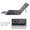 Capa com teclado Bluetooth para tablets de 7 a 7,9 polegadas, capa protetora universal para tablet com teclado destacável e suporte integrado, 3