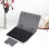 Capa com teclado Bluetooth para tablets de 7 a 7,9 polegadas, capa protetora universal para tablet com teclado destacável e suporte integrado, 7