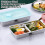Snackbox Lunchbox met dubbel compartiment Dienblad-Stijl B 6