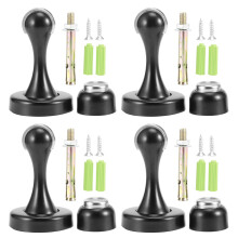Butée de porte magnétique en acier inoxydable de qualité supérieure avec mécanisme de fermeture amortie, compatible avec de multiples surfaces