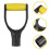 Ergonomic Shovel Handle, Comfortable D Grip Handle for Universal Fit, Quick-Install Tool Replacement for Snow and Soil Removal 8