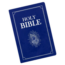 Leuke bijbelpluches kussen zacht religieuze souvenirs-Blauw