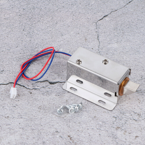Fail Secure Electromagnetic Lock, Quick Unlock Solenoid Latch for Cabinet and Drawer Applications, Adjustable Mounting with Four Direction Alignment, 2