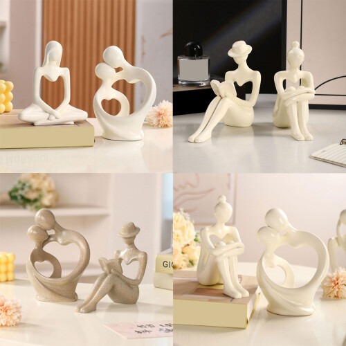 Hedendaagse abstracte standbeeld decoratieve hars-Romewit 3 1