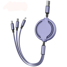 Universeel compatibel oplaadsnoer, snelladen met nylon gevlochten multi-USB-aansluiting voor Android- en iDevice-apparaten.