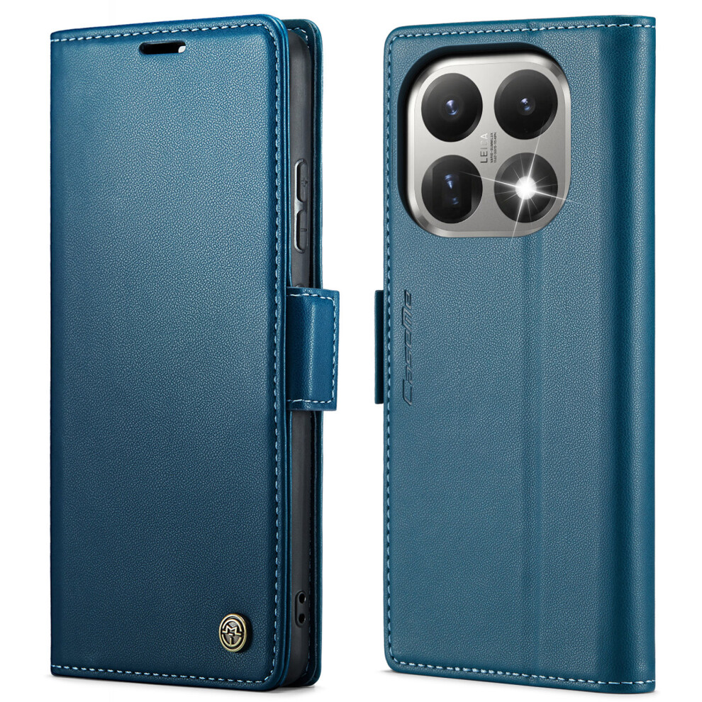(Blue) For Xiaomi 15T Case Caseme 023 Series Rfid Blocking Glossy Stand Phone Cover Blue 6914283508273