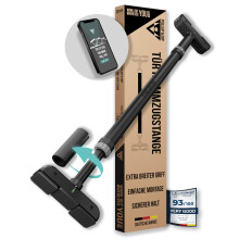 PULLUP & DIP pull-up bar for door frames for hanging without screws and no slipping, professional door bar, pull-up bar with padded handles