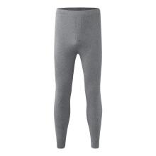 Winter Warm Men Compression Leggings Plus Size 3/4 Base Layer Long Underwear Grey XXL for Cold Weather Activities