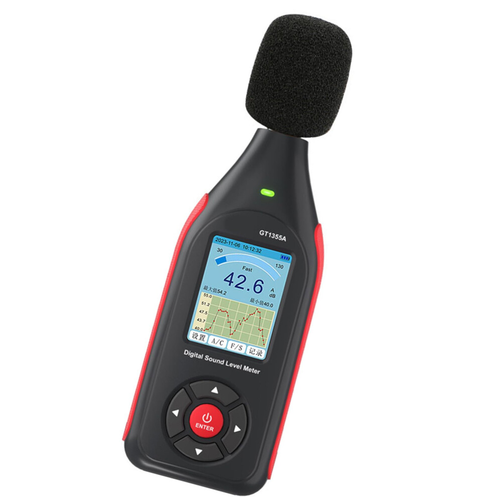 Noise Meter Data Logging Rechargeable Battery Realtime Display Environmental Noise Tester 9365049273534