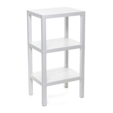 Tatay Lombok Shelf, 3 Shelves, Polypropylene, BPA Free, Wood effect, Non-Slip Bumpers, Max 10KG by Shelf, Easy Assembly, Measure 38x29x73.5 cm. White