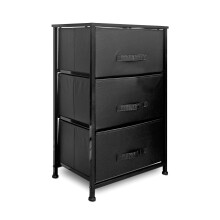 Clarisworld Drawers Storage Tower Dresser - Wood Top, Sturdy Steel Frame, Organizer Unit for Bedroom, Hallway, Entryway, Closets ? Laminated Fabric