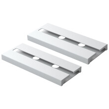 2Pieces Without Drilling Under Cabinet Goblet Rack Secure-White
