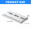 2Pieces Without Drilling Under Cabinet Goblet Rack Secure-White 3
