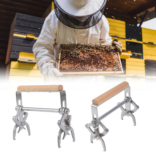 Beekeeping Frame Gripper Wood Handle Hives Frame Removal Tool 1