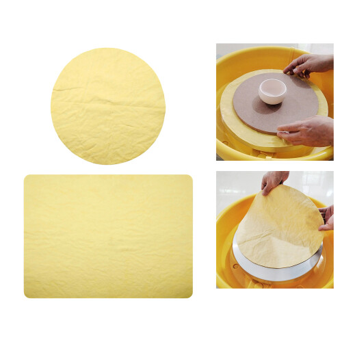 Pottery Wheel Bat High Absorbency PVA Cloth Pad Soft Clay-1 2