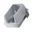 High Side Splash Prevent Cats Litter Box with-Light Grey 1