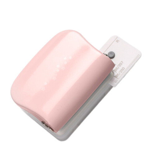 5 Sheets Capacity, Compact Handheld Hole Punches for Home-Pink