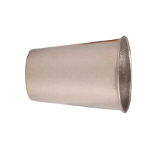 Space Saving Stackable Metal Travel Mug Camping-Haoyue Silver
