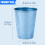 Space Saving Stackable Metal Travel Mug Camping-Haoyue Silver 3
