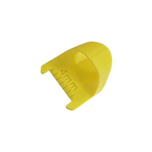 Finger Quilting Ruler with Millimeter Scale-Yellow 4mm