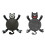 Flexible Coasters Cup Mats Dining Decors Cats-Multicolor Black 2
