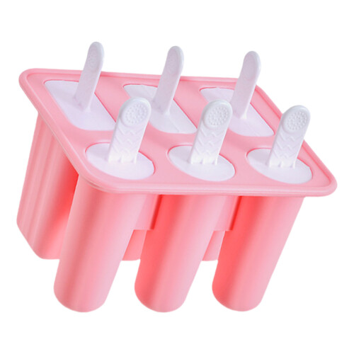 Silicone Popsicles Molds With Detachable Stick 6-Pink