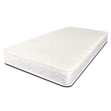 Starlight Beds Stress-Free Small Single Mattress, Value Sprung Small Single Memory Foam Mattress, Soft, White, 18cm Deep. 2ft6 x 6ft3 (75cm x 190cm)