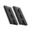 Pack of 2 Plastic Hanging Goblet Mounts Easy Cleaning-Black 1