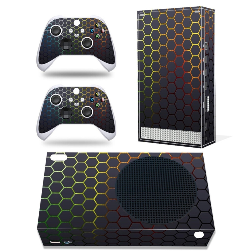 Protective Vinyl Skin Decal Cover For Xbox Series S Console With Two Free Wireless Controller Skins Bubble Free Wrap 9365049273756