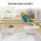 Bird Cage Starter Kit with Detachable Rolling Stand 6