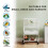 Bird Cage Starter Kit with Detachable Rolling Stand 2