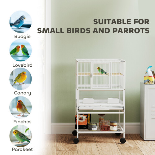 Bird Cage Starter Kit with Detachable Rolling Stand 1