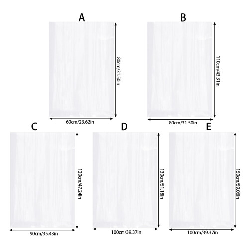 Set van 5 multifunctionele broeikashoezen,-100x150CM 2