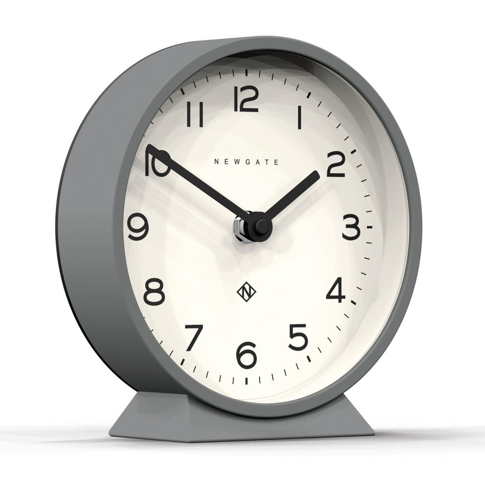 Newgate? M Mantel Silent Sweep Mantel Clock - 'No Tick' - A Modern Mantelpiece Clock - Small Mantel Clocks - Minimalist Dial - (Grey) Grey 8000002584449