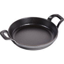 STAUB 40509-552-0 Cast Iron Round Roasting Dish, Grey, 16 cm