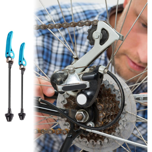 Bicycles Skewer Lever Quick Release Locking Mechanism For Wheel Changes, Universal Bike Hub Compatibility 1