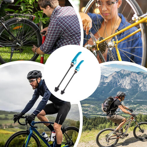 Bicycles Skewer Lever Quick Release Locking Mechanism For Wheel Changes, Universal Bike Hub Compatibility 2