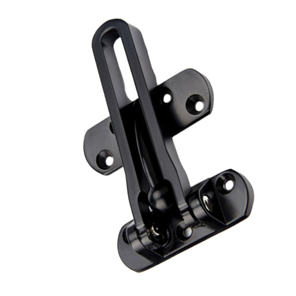 Black Zinc Alloy Door Lock Hasp Latch For Hotel And Bedroom Security, Rustproof And Antitheft 9365049275026