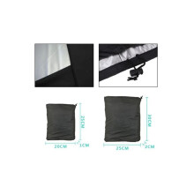 Outdoor Shelter Storage Bag, Polyester Material Large Size Tent Canopy Waterproof Cover with Handle Design for Easy Transport, Black