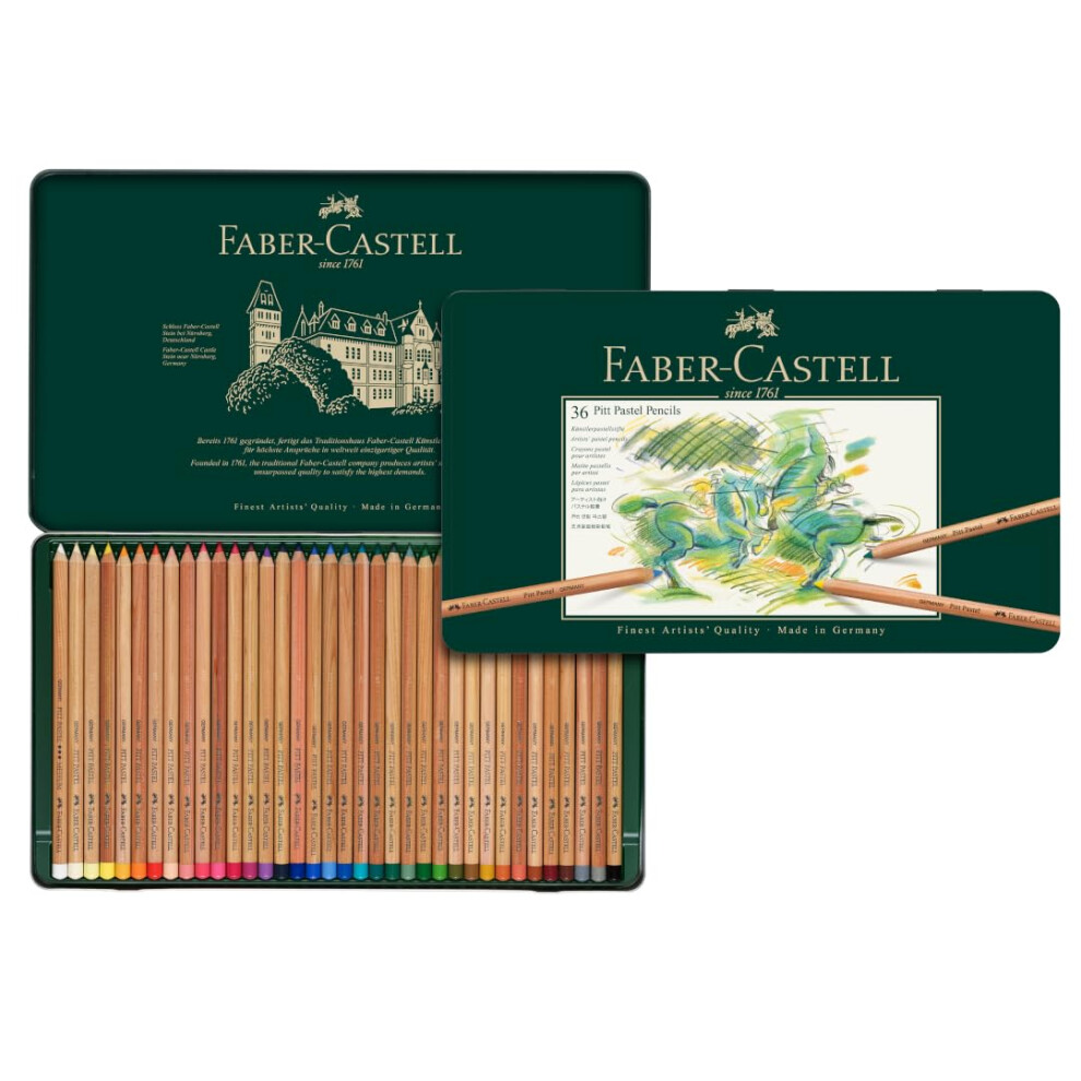 Faber-Castell Pitt Pastel Pencils Tin Of 36
