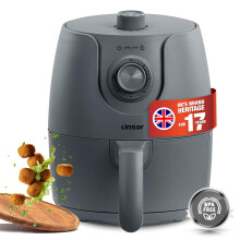 Linsar - Hot Air Fryer - 1.8L - incl. Timer and Individual Temperature Adjuster - Oil Free - More Energy Saving & Faster than Traditional Ovens - 1200
