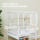 Bird Cage Starter Kit with Detachable Rolling Stand 4