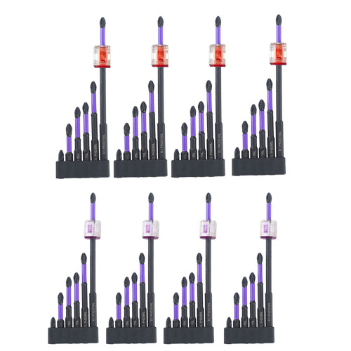 Impact Bit Set Magnetic Screwdriver Bit for Fast Screw-Red. 1