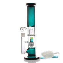 Big Bong Gravity Glass Bong with Tornado percolate,Green Water Bongs with 14.5mm Bong Bowl Height 33cm Weight 800g Glass Pipe for Smoking Hookah Glass