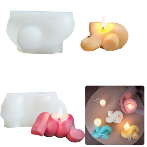 Braided Rope Silicone Candle Molds Silicone Soap-Spiral knot 1