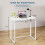 Dripex Dripex Folding Desk Foldable Small Computer Desk Writing Table for Small Place Easy Assembly, White 3